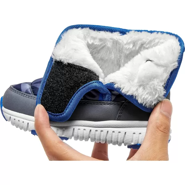 HOBIBEAR Boys Girls Toddler Snow Boots Waterproof Slip Resistant Outdoor Winter Shoes