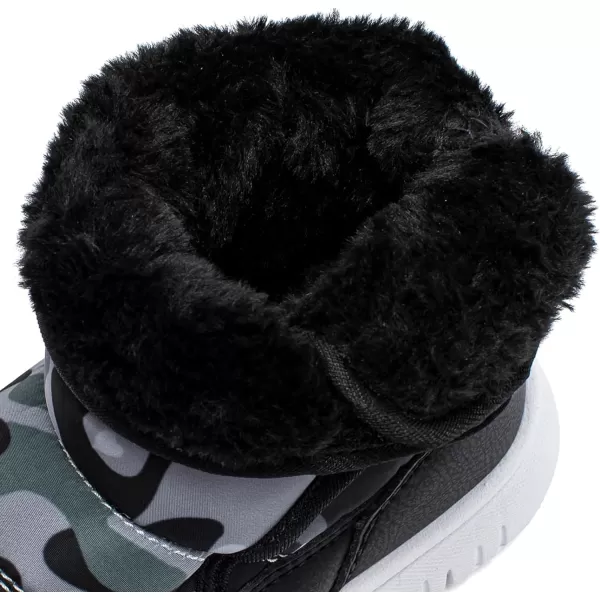 HOBIBEAR Boys Girls Toddler Snow Boots Waterproof Slip Resistant Outdoor Winter Shoes