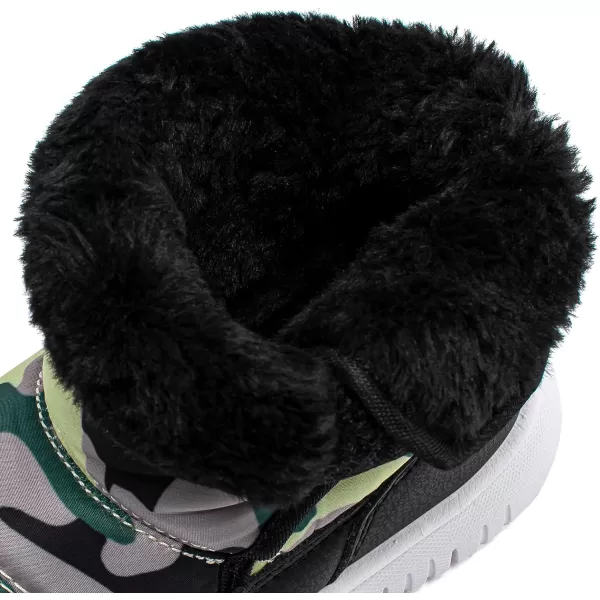 HOBIBEAR Boys Girls Toddler Snow Boots Waterproof Slip Resistant Outdoor Winter Shoes