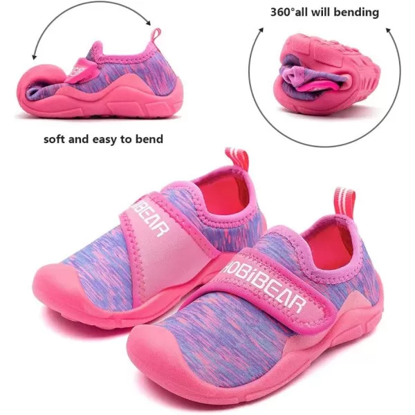 HOBIBEAR Boys Girls Water Shoes Quick Dry Closed-Toe Aquatic Sport Sandals Toddler/Little Kid