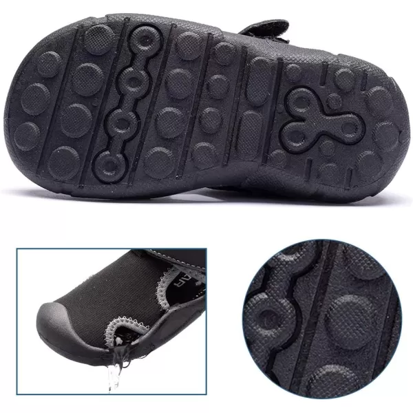 HOBIBEAR Boys Girls Water Shoes Quick Dry Closed-Toe Aquatic Sport Sandals Toddler/Little Kid