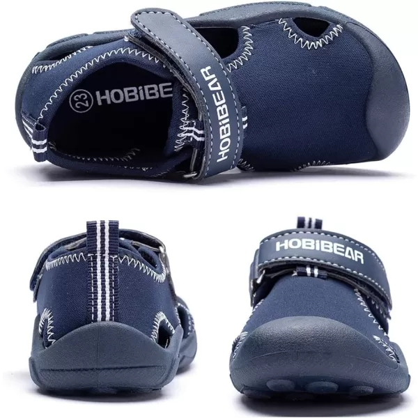 HOBIBEAR Boys Girls Water Shoes Quick Dry Closed-Toe Aquatic Sport Sandals Toddler/Little Kid