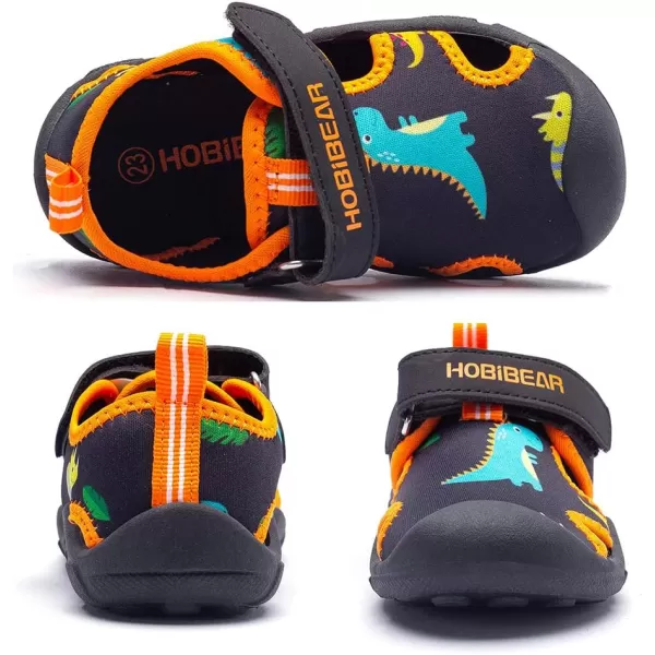 HOBIBEAR Boys Girls Water Shoes Quick Dry Closed-Toe Aquatic Sport Sandals Toddler/Little Kid