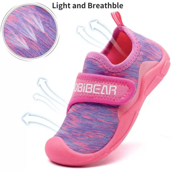 HOBIBEAR Boys Girls Water Shoes Quick Dry Closed-Toe Aquatic Sport Sandals Toddler/Little Kid