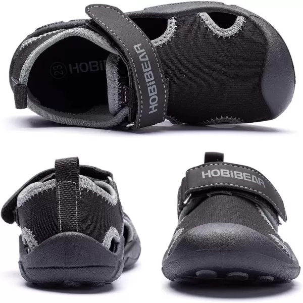HOBIBEAR Boys Girls Water Shoes Quick Dry Closed-Toe Aquatic Sport Sandals Toddler/Little Kid