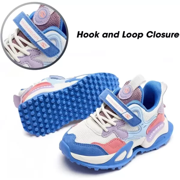 HOBIBEAR Boys Shoes Tennis Sneakers for Kids Girls Athletic Shoe Lightweight Breathable Walking Running Sports Shoes 