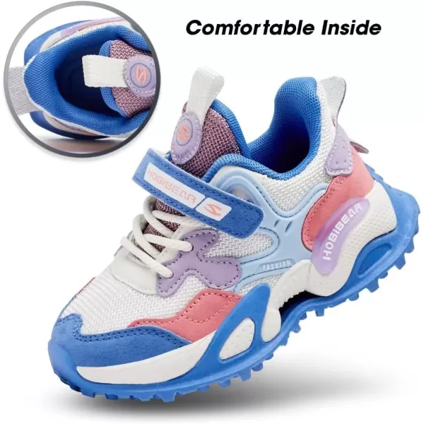 HOBIBEAR Boys Shoes Tennis Sneakers for Kids Girls Athletic Shoe Lightweight Breathable Walking Running Sports Shoes 