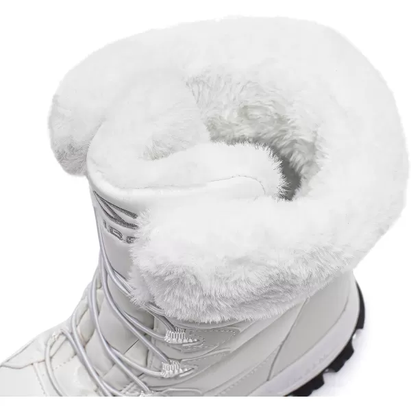 HOBIBEAR Kids Winter Snow Boots Waterproof Outdoor Warm Faux Fur Lined Shoes
