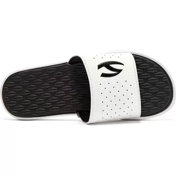 HOBIBEAR Mens Slides Sandals Indoor and Outdoor Comfort Slip On Open Toe Flip Flops