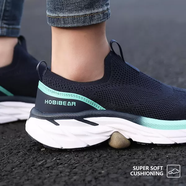 HOBIBEAR Women Slip On Walking Sneakers Women Lightweight Cushion Tennis Shoes