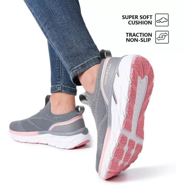 HOBIBEAR Women Slip On Walking Sneakers Women Lightweight Cushion Tennis Shoes