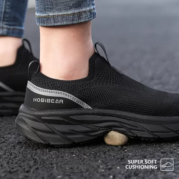 HOBIBEAR Women Slip On Walking Sneakers Women Lightweight Cushion Tennis Shoes