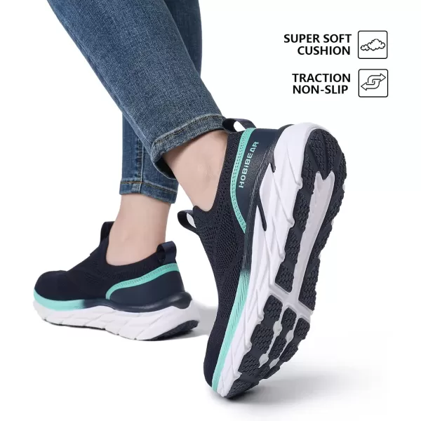 HOBIBEAR Women Slip On Walking Sneakers Women Lightweight Cushion Tennis Shoes