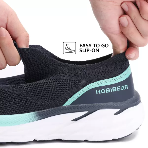 HOBIBEAR Women Slip On Walking Sneakers Women Lightweight Cushion Tennis Shoes