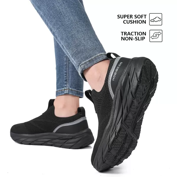 HOBIBEAR Women Slip On Walking Sneakers Women Lightweight Cushion Tennis Shoes