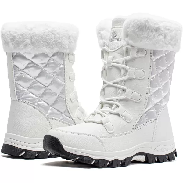 HOBIBEAR Women's Snow Boots Anti-Slip Waterproof Outdoor Shoes Winter Snow Boots Warm Fur Lined Comfortable Shoes for Women