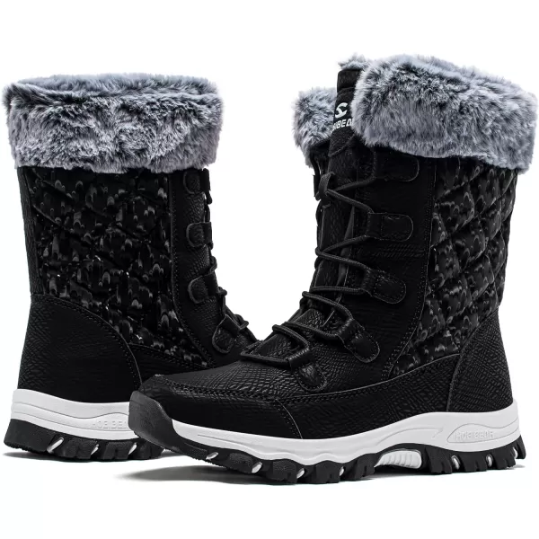 HOBIBEAR Women's Snow Boots Anti-Slip Waterproof Outdoor Shoes Winter Snow Boots Warm Fur Lined Comfortable Shoes for Women