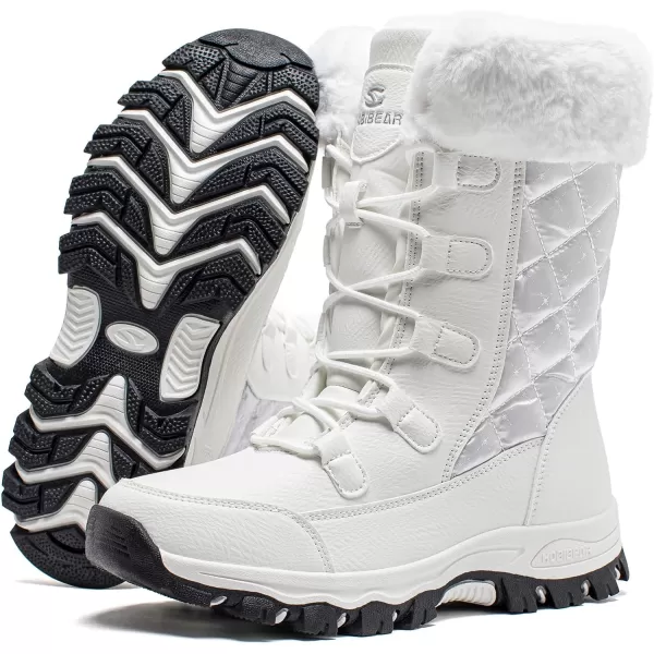 HOBIBEAR Women's Snow Boots Anti-Slip Waterproof Outdoor Shoes Winter Snow Boots Warm Fur Lined Comfortable Shoes for Women