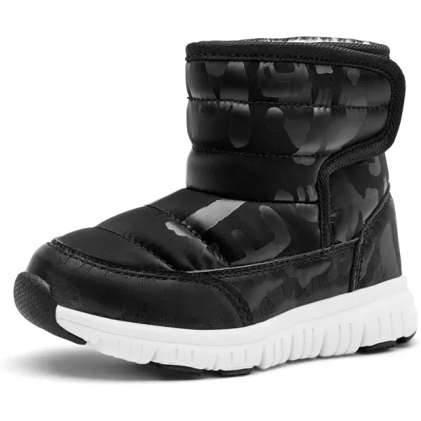 HOBIBEAR Boys Girls Toddler Snow Boots Waterproof Slip Resistant Outdoor Winter Shoes