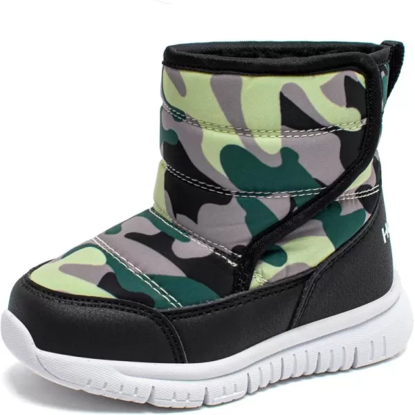 HOBIBEAR Boys Girls Toddler Snow Boots Waterproof Slip Resistant Outdoor Winter Shoes