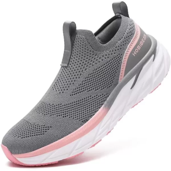 HOBIBEAR Women Slip On Walking Sneakers Women Lightweight Cushion Tennis Shoes