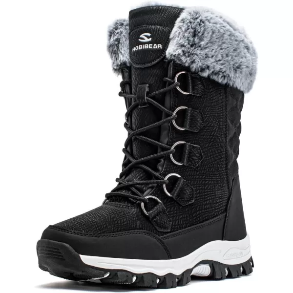 HOBIBEAR Women's Snow Boots Anti-Slip Waterproof Outdoor Shoes Winter Snow Boots Warm Fur Lined Comfortable Shoes for Women