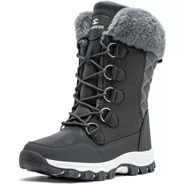 HOBIBEAR Women's Snow Boots Anti-Slip Waterproof Outdoor Shoes Winter Snow Boots Warm Fur Lined Comfortable Shoes for Women