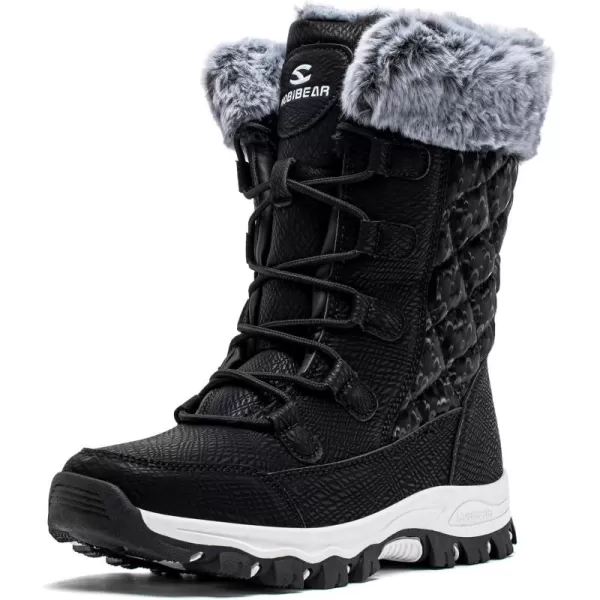 HOBIBEAR Women's Snow Boots Anti-Slip Waterproof Outdoor Shoes Winter Snow Boots Warm Fur Lined Comfortable Shoes for Women