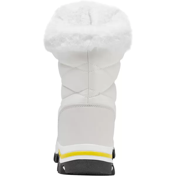 imageHOBIBEAR Womens Waterproof Winter Snow Boots Lightweight Warm Faux Fur Lined MidCalf BootiesBeige WhiteNew