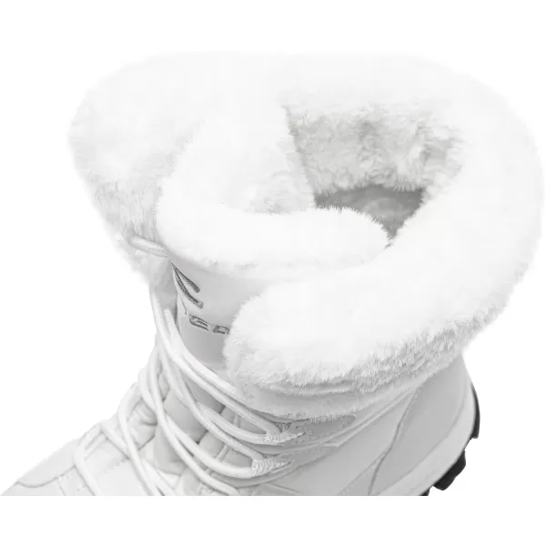 imageHOBIBEAR Womens Waterproof Winter Snow Boots Lightweight Warm Faux Fur Lined MidCalf BootiesWhiteNew