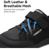 imageHOBIBEAR Kids Barefoot Shoes Wide Toe Box Zero Drop for Toddler Little Big Kid Boys Girls Walking SneakerBlack