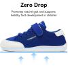 imageHOBIBEAR Kids Barefoot Shoes Wide Toe Box Zero Drop for Toddler Little Big Kid Boys Girls Walking SneakerBlue