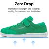 imageHOBIBEAR Kids Barefoot Shoes Wide Toe Box Zero Drop for Toddler Little Big Kid Boys Girls Walking SneakerGreen