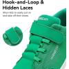 imageHOBIBEAR Kids Barefoot Shoes Wide Toe Box Zero Drop for Toddler Little Big Kid Boys Girls Walking SneakerGreen