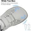 imageHOBIBEAR Kids Barefoot Shoes Wide Toe Box Zero Drop for Toddler Little Big Kid Boys Girls Walking SneakerGrey