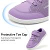 imageHOBIBEAR Kids Barefoot Shoes Wide Toe Box Zero Drop for Toddler Little Big Kid Boys Girls Walking SneakerPurple
