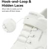 imageHOBIBEAR Kids Barefoot Shoes Wide Toe Box Zero Drop for Toddler Little Big Kid Boys Girls Walking SneakerWhite