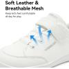 imageHOBIBEAR Kids Barefoot Shoes Wide Toe Box Zero Drop for Toddler Little Big Kid Boys Girls Walking SneakerWhite