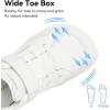 imageHOBIBEAR Kids Barefoot Shoes Wide Toe Box Zero Drop for Toddler Little Big Kid Boys Girls Walking SneakerWhite