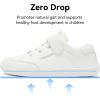 imageHOBIBEAR Kids Barefoot Shoes Wide Toe Box Zero Drop for Toddler Little Big Kid Boys Girls Walking SneakerWhite