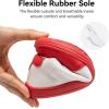 imageHOBIBEAR Kids Barefoot Shoes Wide Toe Box Zero Drop for Toddler Little Big Kid Boys Girls Walking SneakerWhiteRed