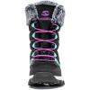 imageHOBIBEAR Kids Winter Snow Boots Waterproof Outdoor Warm Faux Fur Lined ShoesBlackPurple