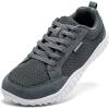 imageHOBIBEAR Unisex Wide Athletic Barefoot Shoes for Men Women Outdoor Trail Running Walking ShoeGrey