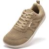 imageHOBIBEAR Unisex Wide Barefoot Shoes for Men Women Minimalist Athletic Trail Running Outdoor Walking ShoeBrown