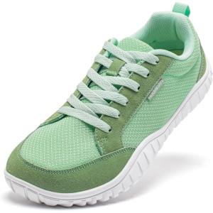 imageHOBIBEAR Unisex Wide Athletic Barefoot Shoes for Men Women Outdoor Trail Running Walking ShoeGreen