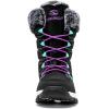 imageHOBIBEAR Womens Waterproof Winter Snow Boots Lightweight Warm Faux Fur Lined MidCalf BootiesBlackPurple