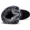 imageHOBIBEAR Womens Waterproof Winter Snow Boots Lightweight Warm Faux Fur Lined MidCalf BootiesBlackPurple