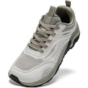 imageHOBIBEAR Mens Running Shoes Wide Toe Box Zero Drop Sneakers Lightweight BreathableBeige