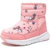 imageHOBIBEAR Boys Girls Toddler Snow Boots Waterproof Slip Resistant Outdoor Winter ShoesToddlerLittle KidsBig KidsPeach Pink