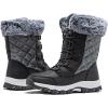 imageHOBIBEAR Girls Boys Kids Snow Boots Waterproof Slip Resistant Outdoor Winter ShoesKidsLittle KidsBig KidsGlitter Grey